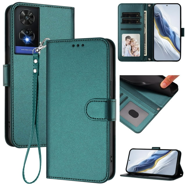 Funda Cartera GANGXUN para TCL 505 – Cierre Magnético, Protección RFID, Correa Desmontable, Compatible con Carga Inalámbrica