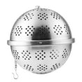 thumbnail image 4 of KAKOWELY 1Pack Portable Tea Infuser Silver Round Stainless Steel Tea Ball Strainer for Loose Leaf Tea Home Use, 4 of 8