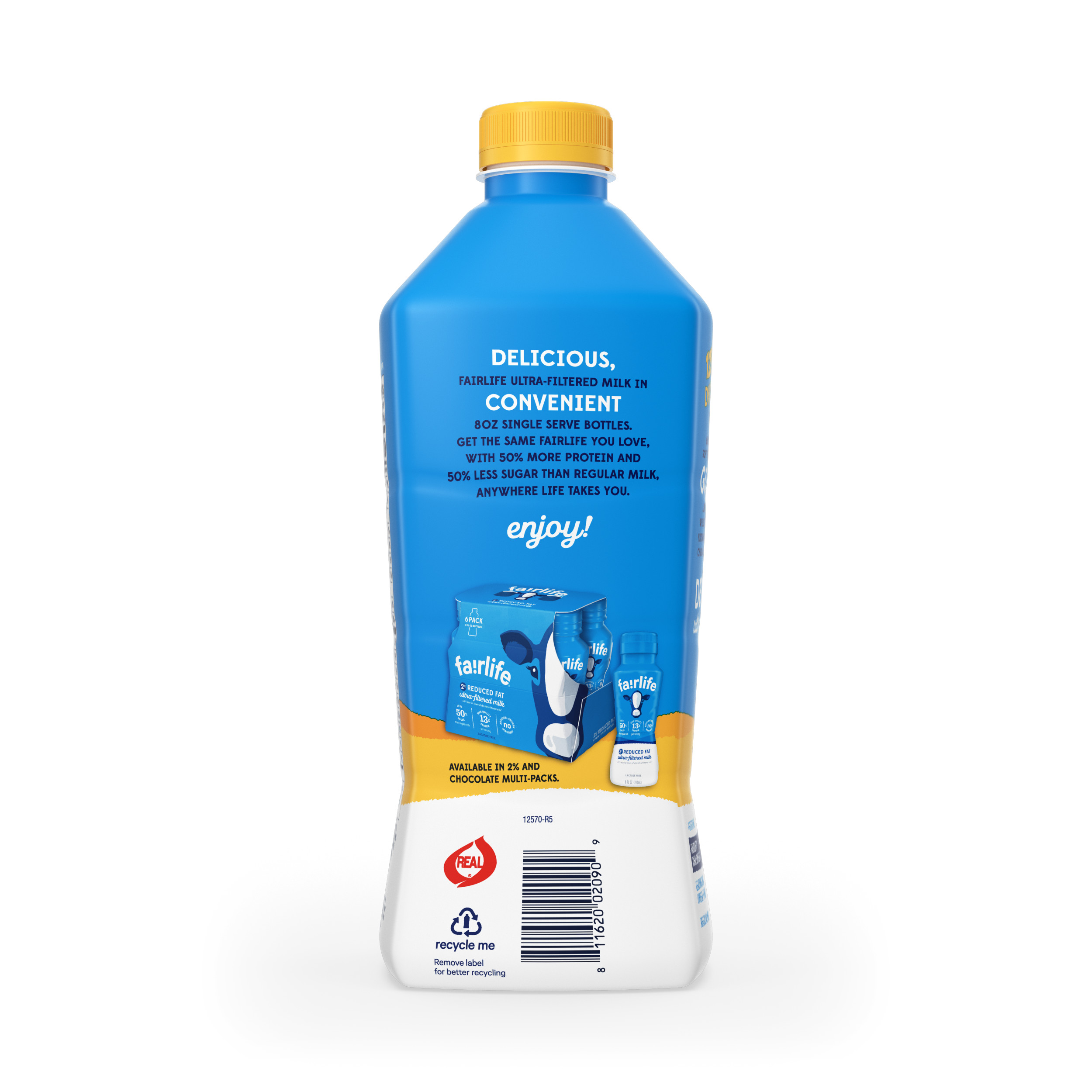 fairlife 2% Reduced Fat Ultra-Filtered Milk with DHA Omega-3 ...