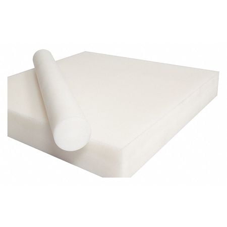 7//8 White Natural Delrin Acetal Plastic Rod Price per Foot Cut to Size!