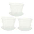 thumbnail image 5 of DRAFIDEEP 3Set Durable High-Performance Plastic Hanging Flower Pots for Indoor Lightweight Planter 5.50X4.32X3.73in, 5 of 8