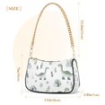 thumbnail image 3 of FORMRS Womens Shoulder Bag with Chain Strap Clutch Purse Cute Tote Handbag, Green Dinosaur Pattern, 3 of 7