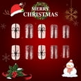 thumbnail image 2 of Yoyauz 24 PCS Christmas Fake Nails Shining Red Bow Design Short Fake Nails, Christmas Colored Nails Used for DIY Nail Decoration in Winter, 2 of 8