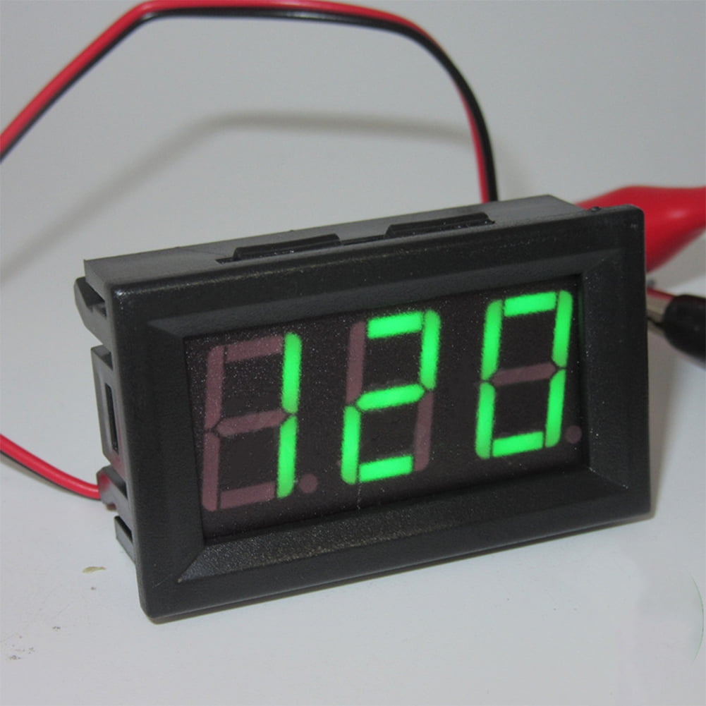 AC 220V 2wire Voltage Meter Head LED Digital Voltmeter with Reverse