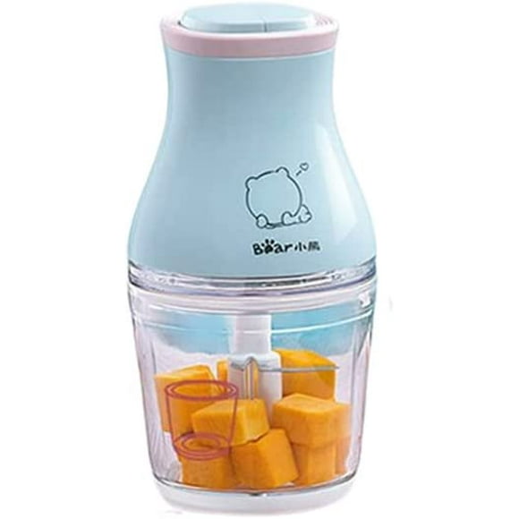 Bear Food Processor-Food Chopper Electric Dual Speed for Meat, Vegetable, 0.6L,Blue