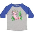 thumbnail image 3 of Inktastic Axolotl Unicorn with Rainbow Tail, Bubbles and Seaweed. Boys or Girls Toddler T-Shirt, 3 of 5