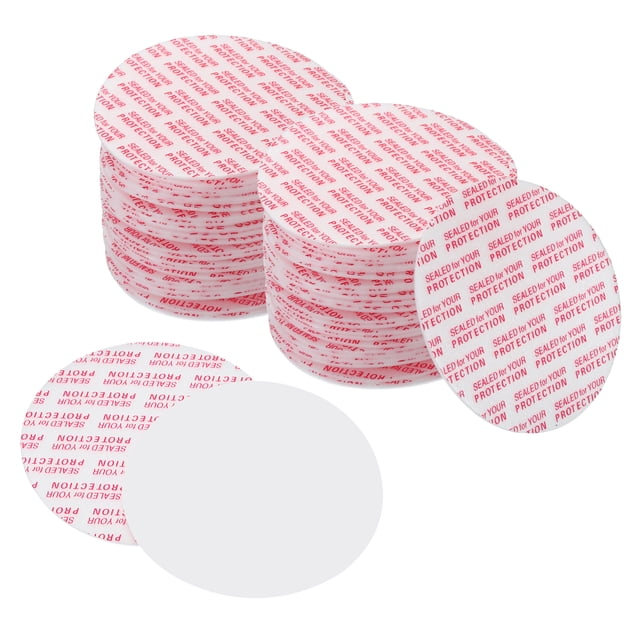 Unique Bargains Doublure de Couvercle en Mousse 51mm/1.99 Pouces, 100 Pcs PS Résistant Joint Sensible à la Pression Blanc Rouge