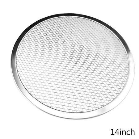 

HRSR Aluminium Alloy Pizza Screen Round Non-stick Mesh Pan Bakeware Tool for Kitchen(14 )