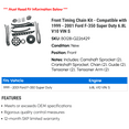 thumbnail image 2 of Front Timing Chain Kit - Compatible with 1999 - 2001 Ford F-350 Super Duty 6.8L V10 VIN S 2000, 2 of 2