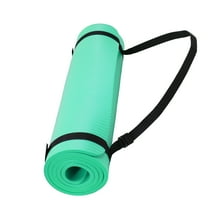Signature Fitness 1/2-Inch Extra Thick Yoga Mat, 71"x24" Non-Slip Exercise Mat with Carry Strap, High-Density Foam for Home, Gym, and Travel