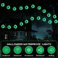 thumbnail image 4 of Ninonly Halloween Eyeball String Lights,16FT 30LED Halloween Light Outdoor Battery Operated,8 Modes Green Eyeballs Halloween Decorations Waterproof for House Party Garden Yard Outdoor Halloween Decor, 4 of 7