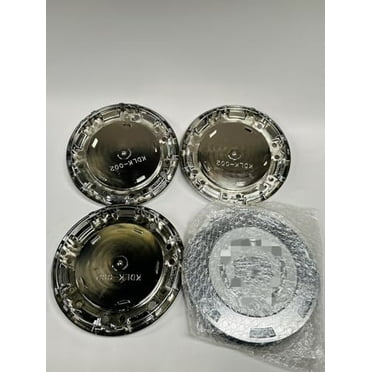 Wheel Caps Hub Caps Center Caps for 2007-14 Escalade Silver Crest 22" Wheel Rim, Chrome Wheels, Set of 4, Chrome Finish #9596649