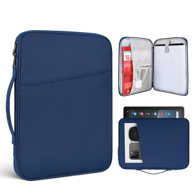 Funda para tablet NBOXUMG 31 x 24 x 2,5 cm con asa, azul