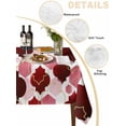 thumbnail image 5 of Red Geometric Moroccan Rectangle Tablecloth, Abstract Art Red Ombre Modern Waterproof & StainResistant Tablecloth, Washable Oil-proof Table Cover for Dining/Party/Wedding/Camping/Buffet 52x70 In, 5 of 9