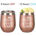 thumbnail image 5 of Teacher Appreciation Gifts Teacher Tumbler for Women Thank You Graduation Christmas Birthday Thanksgiving Gifts Stainless Steel Wine Tumbler Cup 12 oz, 5 of 6