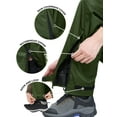 thumbnail image 5 of iCreek Men's Rain Pants Waterproof Over Pants Windproof Lightweight Hiking Pants Work Rain Outdoor for Golf, Fishing, 5 of 8