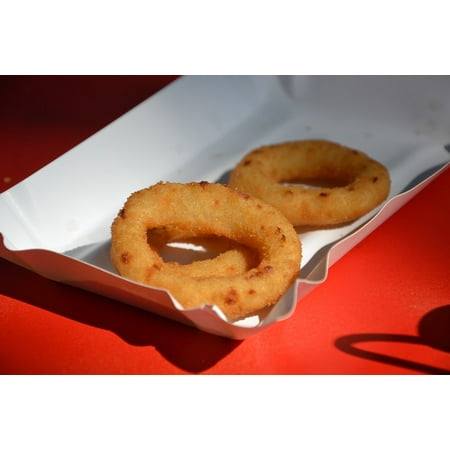 LAMINATED POSTER Onion Rings Cake Onions In Batter Onion Rings Poster Print 24 x
