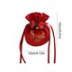 thumbnail image 3 of Uuiauoio Christmas Velvet Bags with Drawstring and Bell, Gift Pouches Candy Bag Bundle Pocket Wrapping Bags for Christmas Birthday Engagement Wedding Party Supplies, 3 of 6