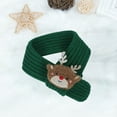 thumbnail image 4 of AuroraX Cute Christmas Scarf Classic Knit Small Green Scarf Soft Thick Warm Luxurious Wrap for Cat,Dog Pet, 4 of 6