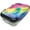 Colorful, variant on ZIPIT: Recycled Plastic Pencil Box - Rainbow - Large Capacity Case, Colorful Stationery Organizer, School Supplies-Toys Holder, Snap Close, Kids