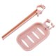 thumbnail image 5 of Moyic Estante de almacenamiento para colgar en el fregadero, soporte de almacenamiento, esponja, baño, cocina, grifo, Clip, , paño, Clip, Rosa claro 2Conjunto, 5 of 6