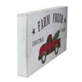 thumbnail image 3 of Northlight Buffalo Plaid Farm Truck "Farm Fresh Christmas Trees" Wooden Sign - 16", 3 of 4