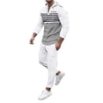 thumbnail image 3 of Blekii Men's Waffle Knit Lounge Set, Long Sleeve Henley Top & Pants, Textured Breathable Two-Piece, Casual Matching Home Outfit, Soft Comfy Set for Men, Relaxed Weekend Wear, White S, 3 of 8