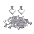 thumbnail image 2 of 100Pcs Plasterboard Plugs Screws Plasterboard Cavity Plug Dowel Hardness Drywall Gray, 2 of 9