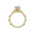 thumbnail image 2 of 0.65 T.C.W Heart Shaped Real Diamond New Design Halo Wedding Ring for Women Solid 18K Yellow Gold Size 3.5, 2 of 8