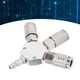 thumbnail image 5 of Acoplador rápido divisor de aire 1/4 pulg NPT rosca macho aleación de aluminio 3 vías para tienda ANGGREK Otros, 5 of 8