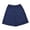 Navy, variant on Umfun Women's Solid Cotton Bermuda Shorts Elastic Waist Wide Leg Breathable Knee Length Casual Shorts