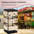 thumbnail image 6 of Sfugno Earring Holder Organizer for Women,Earring Rack Storage with 48 Hooks ,Jewelry Organizer Stand with Wood Base for Ring,Earrings,Ear Stud,Bracelets, 6 of 9