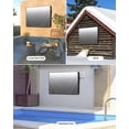 thumbnail image 2 of Outdoor TV Cover 30 to 32 Inch Weatherproof, Grey White Gradient Waterproof TV Screen Protector for Outside Decor with Zipper and Pocket 30"L x 19"H&nbsp; , Abstract Watercolor, 2 of 7