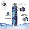 thumbnail image 4 of 29oz Insulated Water Bottle with Tea Infuser, Stainless Steel Travel Mug, Watercolor Splatter Painting Print, 4 of 6