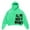 Light Green, variant on Men's Hop Letter Print Oversized Hoodie Heavyweight Casual Gothic Streetwear Pullover Sweatshirt for Fall Winter Light Gray S