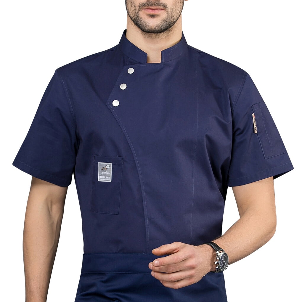 Opromo - Tablier En Toile De Coton Coloré Pour Enfant Avec Poche - Idéal Pour Les Artistes Et Les Chefs Cuisiniers - Tailles S à XXL, Toile De Coton, Blanc, XL