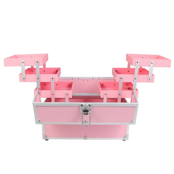 Zehuanyu  Makeup Trolley Travel Cosmetics Case Delicate Box