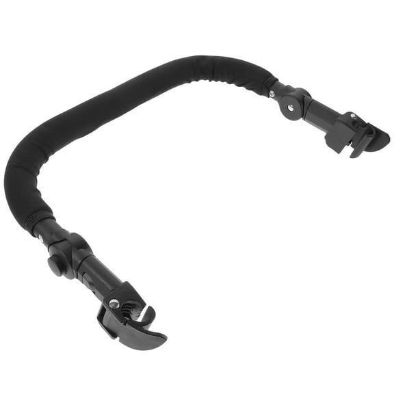 Beaupretty Universal Stroller Armrest Adjustable Handle Black Sponge 1Set