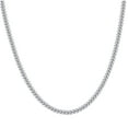thumbnail image 2 of Sterling Silver Solid Miami Cuban Chain Rhodium 150 4.9mm-20", 2 of 3