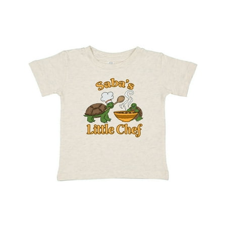 

Inktastic Saba s Little Chef with Cute Turtles Gift Baby Boy or Baby Girl T-Shirt
