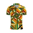 thumbnail image 3 of Men African Traditional Pattern Print Shirt Casual Short Sleeve Shirts Printed Dashiki Clothes Pocket T Shirt Pack Big T Shirt Long Men T Shirt Men's Shirt Concert T Shirts for Men Mens Pack of Shirts, 3 of 4