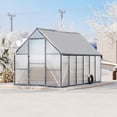 thumbnail image 6 of EastVita 8x14 ft Walk-In Greenhouse Kit Clear Pop-up Greenhouse Black, 6 of 8
