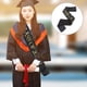 thumbnail image 4 of KAKOWELY Faja de graduación, estola, faja de tela, faja para fiestas, accesorio fotográfico, clase de 2025, faja de graduación para graduados de jardín de infantes a universidad, 4 of 5