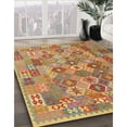 thumbnail image 3 of Ahgly Company Machine Washable Indoor Round Contemporary Red Fox Red Area Rugs, 5' Round, 3 of 7