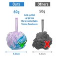 thumbnail image 3 of EIGTHTAIL Loofah Sponge 75g/Piece  Exfoliating Bath Sponge Body Scrubber - Loofa Set of 4 Flower Color, 3 of 7
