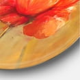 thumbnail image 3 of Designart 'Blooming Vintage Poppies I' Traditional Circle Metal Wall Art 11x11 - Disc of 11, 3 of 5