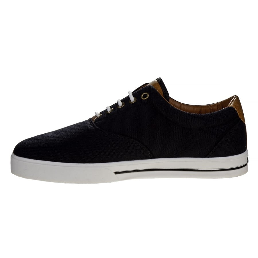 Sail Men'S Canvas Sneakers Featuring Lace Up Vamp, Black, 10.5