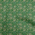 thumbnail image 1 of oneOone Rayon Green Fabric Asian Suzani Sewing Craft Projects Fabric Prints By Yard 56 Inch Wide, 1 of 5