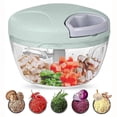 thumbnail image 1 of Picadora manual de 500 ml, pica, corta y mezcla verduras, carne, frutos secos y cebollas gracias a sus cuchillas de acero inoxidable para una cocción rápida y sencilla, 1 of 5