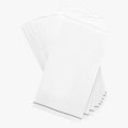 thumbnail image 1 of 16 Serviettes en Papier Blanches avec Rayures Argentées pour Invités, 1 of 1